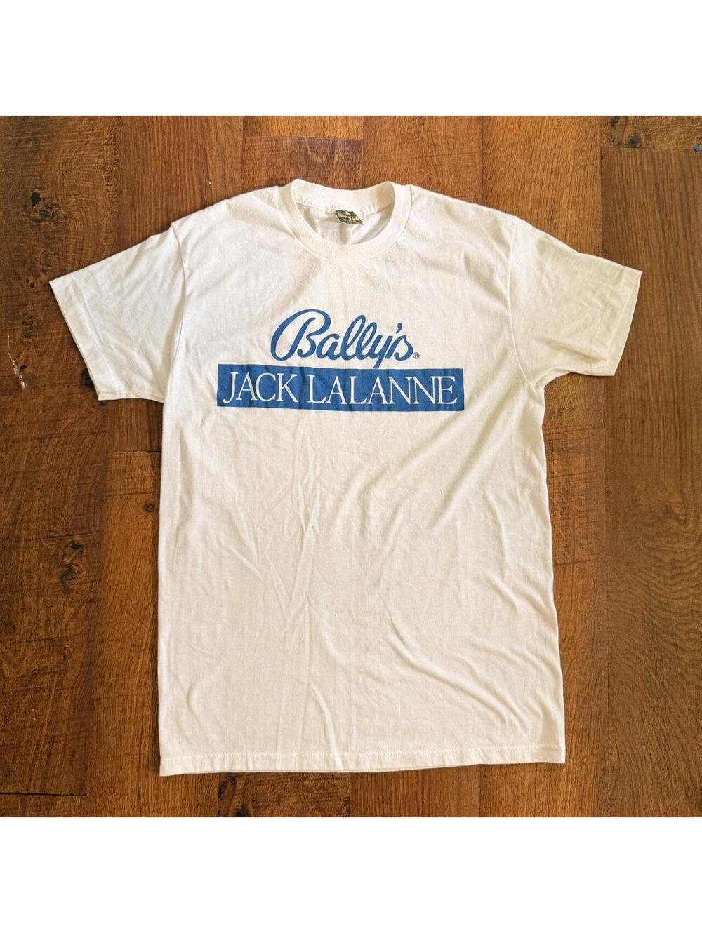 Vintage 80s Ballys Jack LaLanne Gym Tee in White